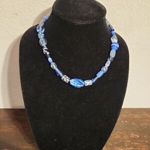 Blue Beaded Necklace